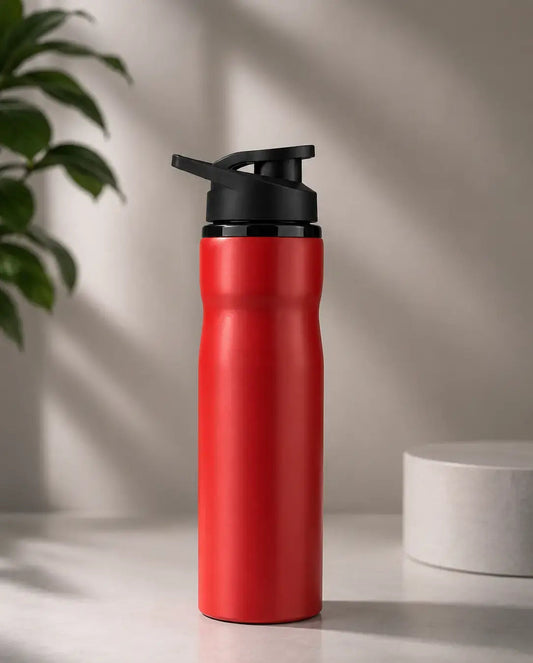 AeroRed Stainless Steel Sports Water Bottle with Flip Lid
