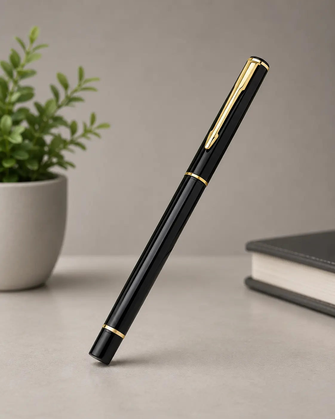 Parker Rialto Lacque Black Ballpoint Pen